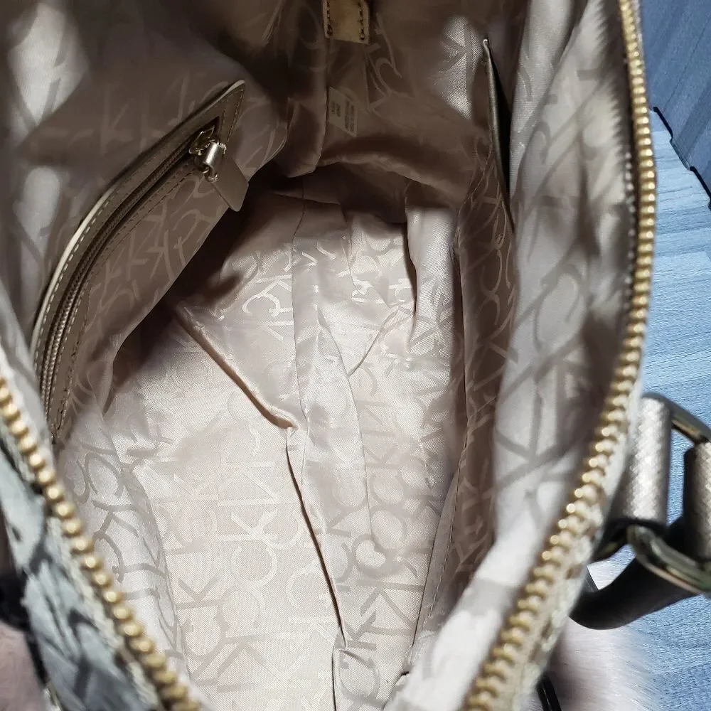 Calvin Klein Hudson Monogram Satchel Handbag